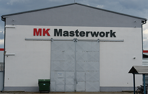 Logo made of plastic