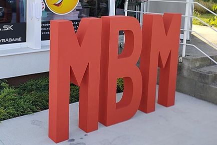 Samostatně stojící písmena z polystyrenu