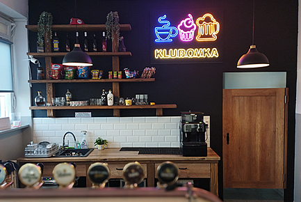 3D neonové světelné logo