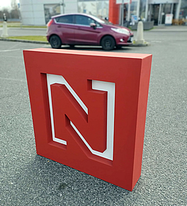 Samostatně stojící 3D logo