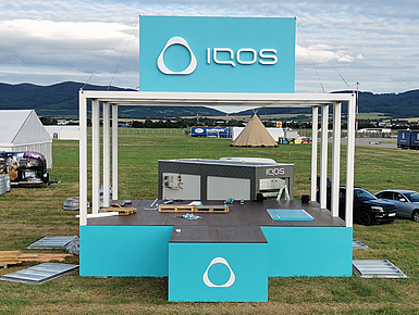 Prodejní stánek: logo + polep